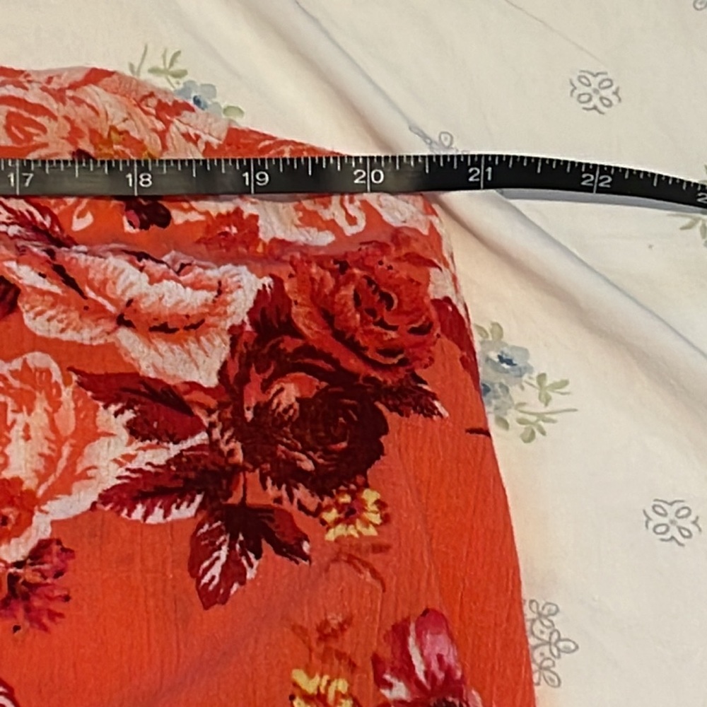 Torrid orange floral braided tank top size 2 - Picture 7 of 7